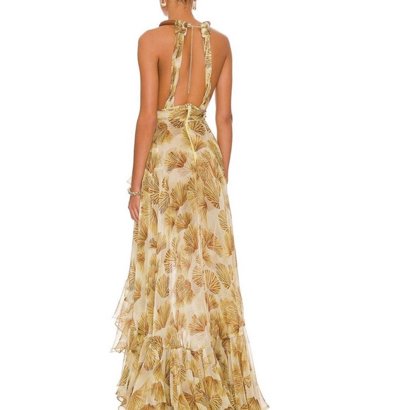 Bronx and Banco Gold Leaf Dress - Picture 3 of 4